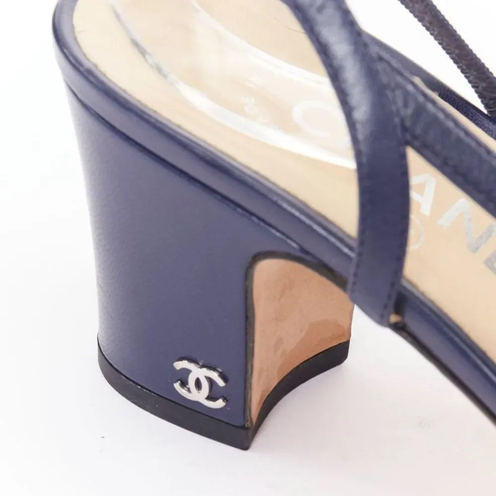 CHANEL navy blue